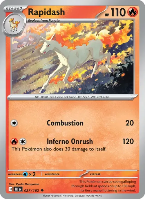 Rapidash - Reverse Holo
