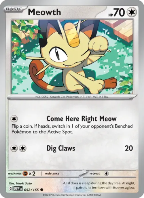 Meowth - Reverse Holo