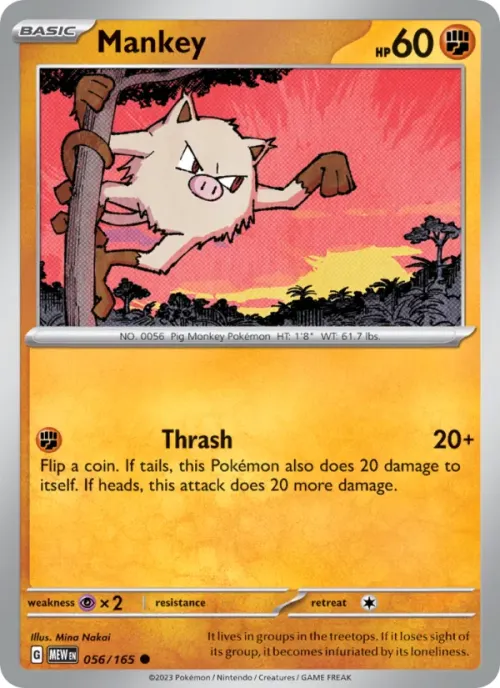 Mankey - Reverse Holo