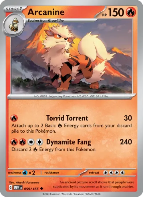 Arcanine - Reverse Holo