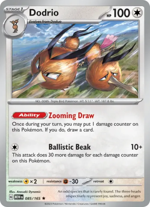 Dodrio - Reverse Holo