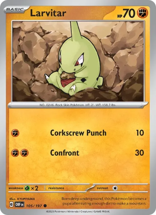Larvitar - Reverse Holo