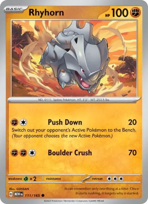 Rhyhorn - Reverse Holo