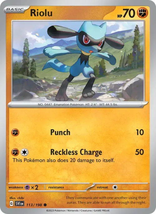 Riolu - Reverse Holo