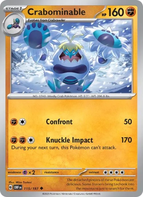 Crabominable - Reverse Holo