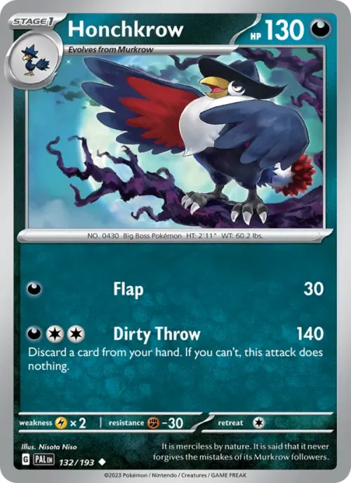 Honchkrow - Reverse Holo