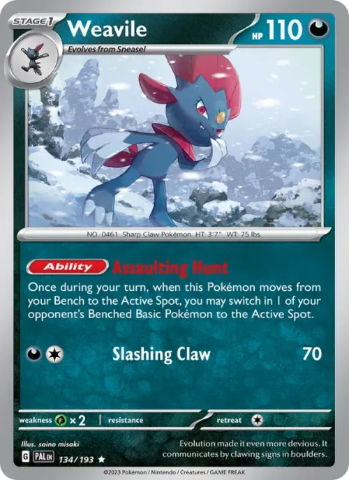 Weavile - Reverse Holo