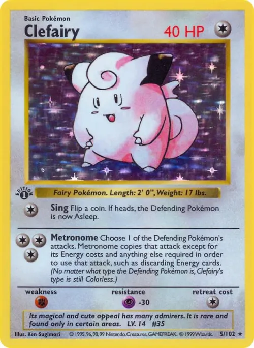 Clefairy - 1st Edition Holo
