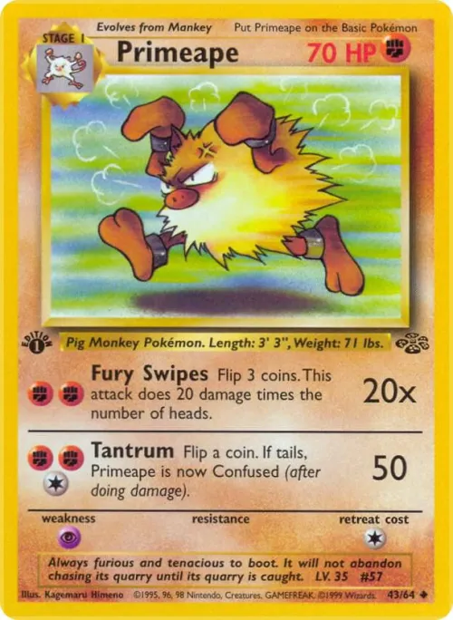 Primeape - 1st Edition