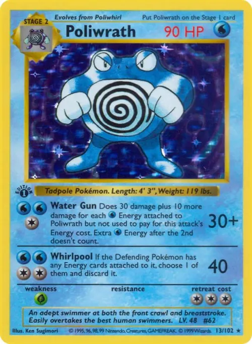 Poliwrath - 1st Edition Holo