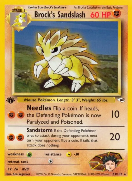 Brock's Sandslash - 1st Edition