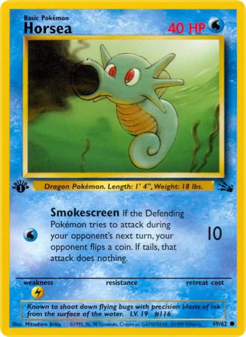 Horsea - 1st Edition