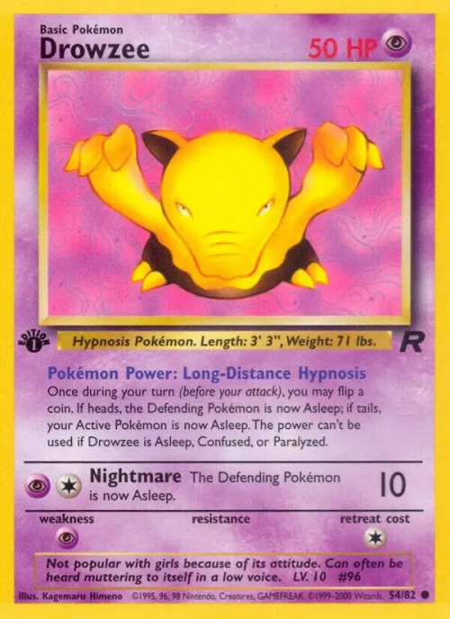 Drowzee - 1st Edition