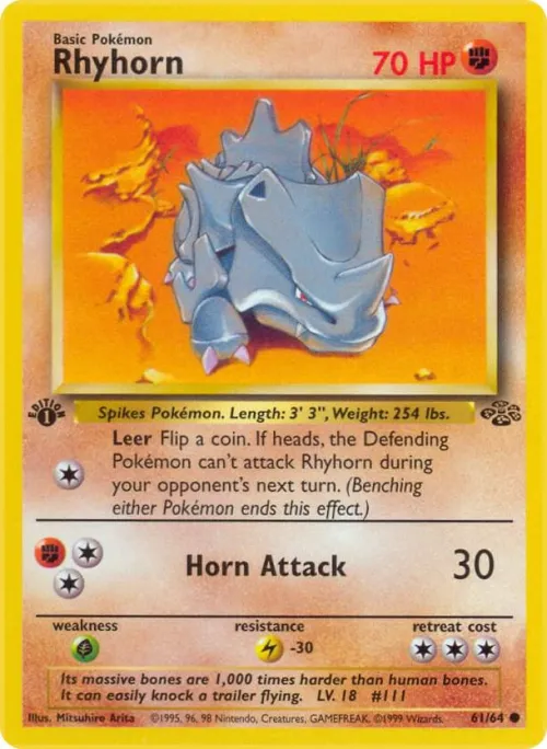 Rhyhorn - 1st Edition
