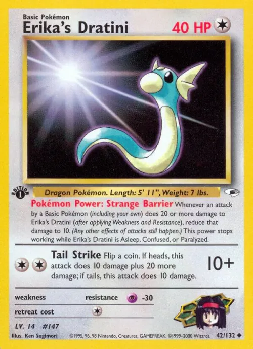 Erika's Dratini - 1st Edition