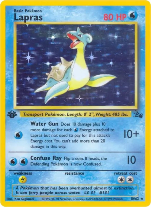 Lapras (10) - 1st Edition Holo