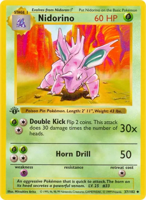 Nidorino - 1st Edition