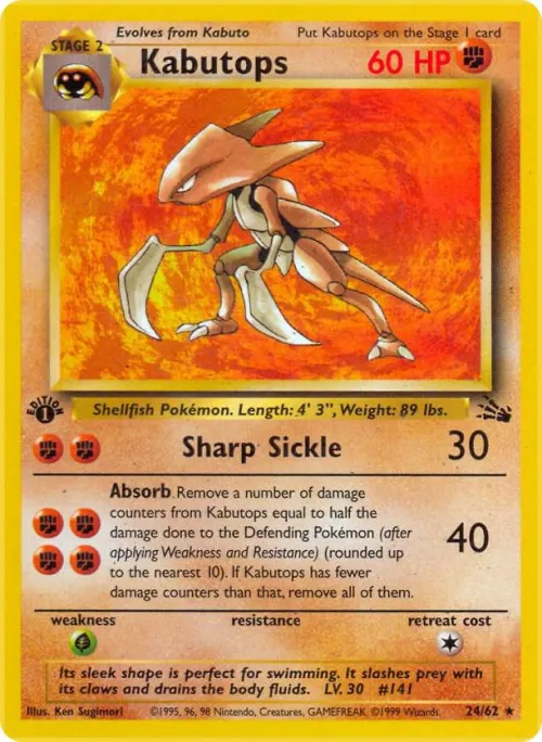 Kabutops (24) - 1st Edition