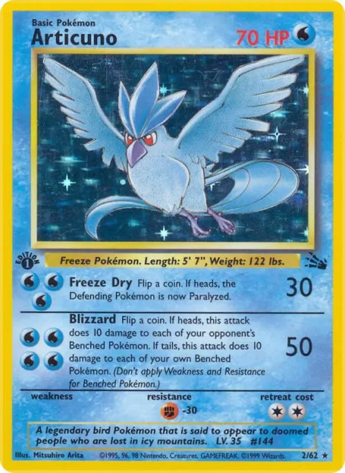 Articuno (2) - 1st Edition Holo