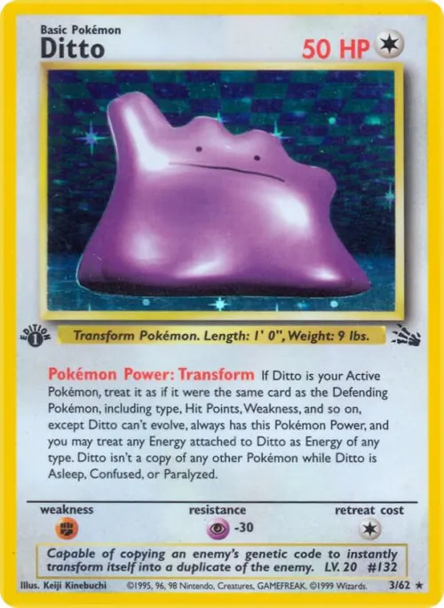 Ditto (3) - 1st Edition Holo