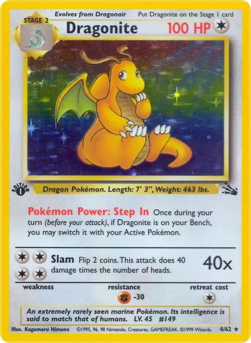 Dragonite (4) - 1st Edition Holo