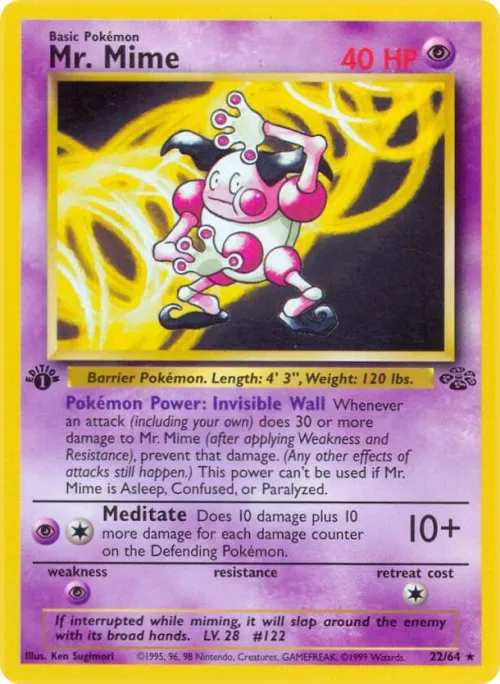 Mr. Mime (22) - 1st Edition