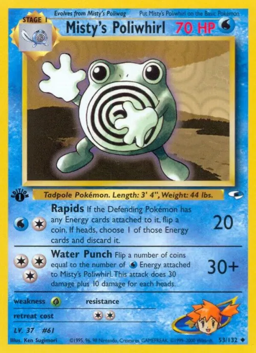 Misty's Poliwhirl - 1st Edition