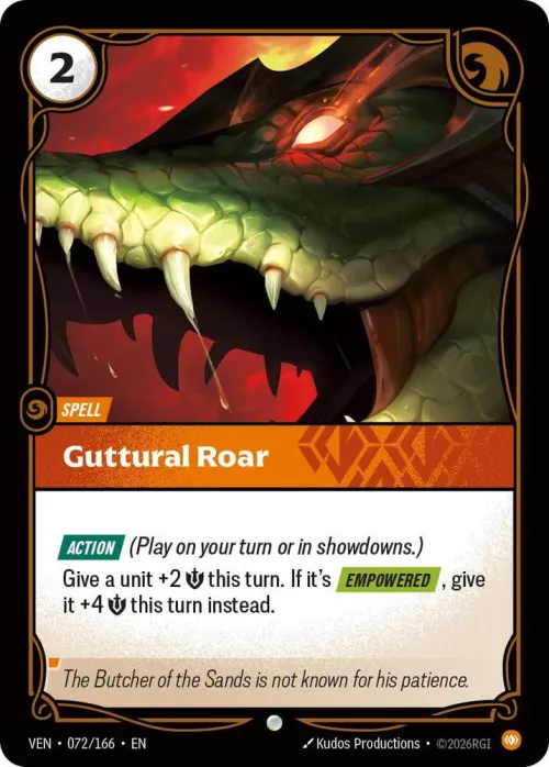 Guttural Roar - Foil