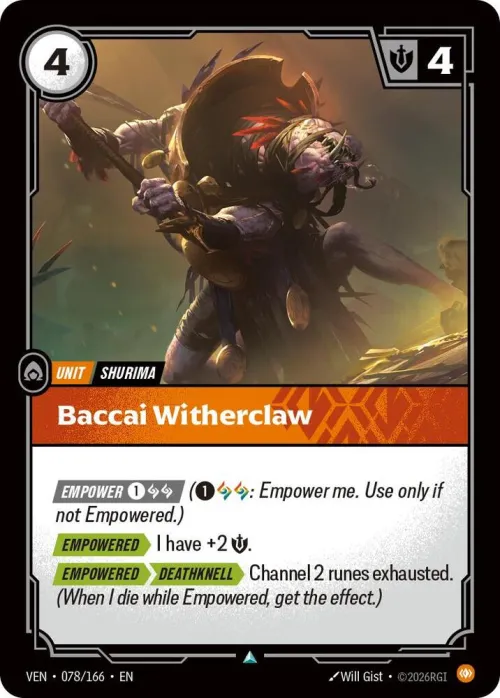 Baccai Witherclaw - Foil