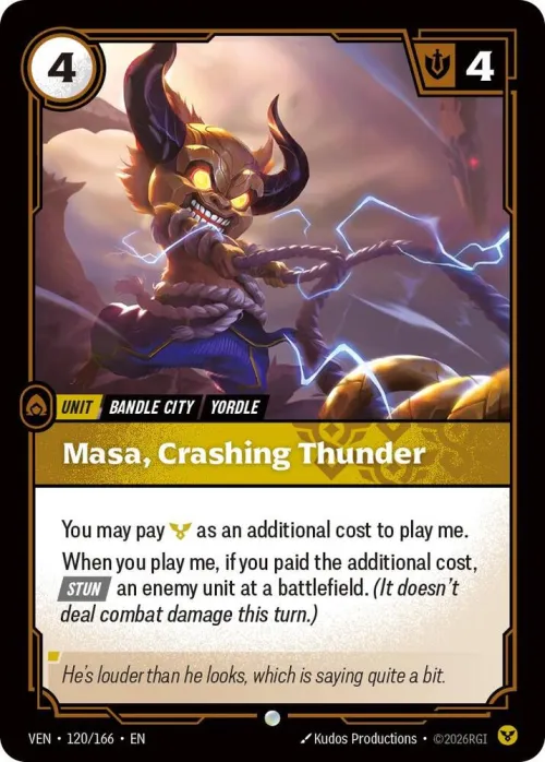 Masa, Crashing Thunder - Foil