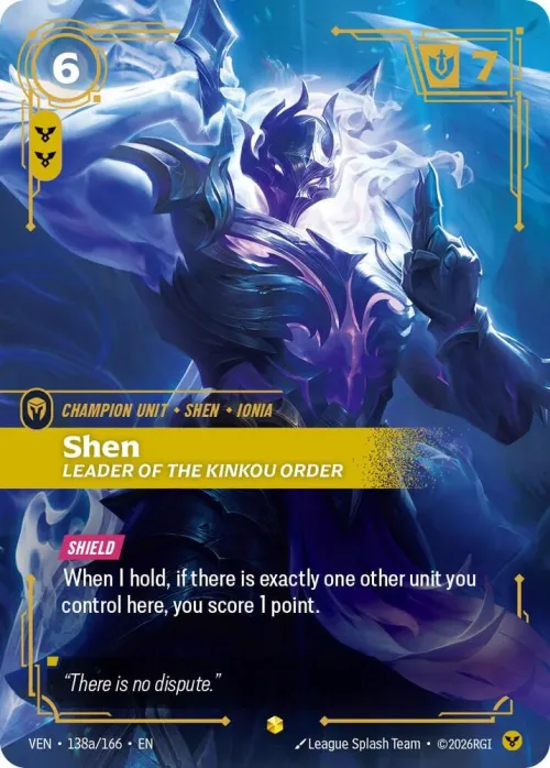 Shen, Leader of the Kinkou Order