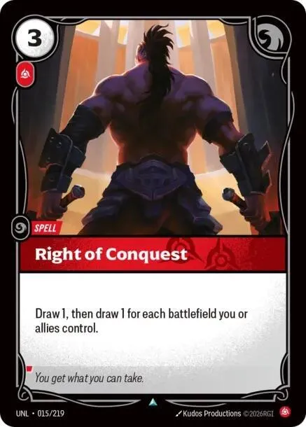 Right of Conquest - Foil