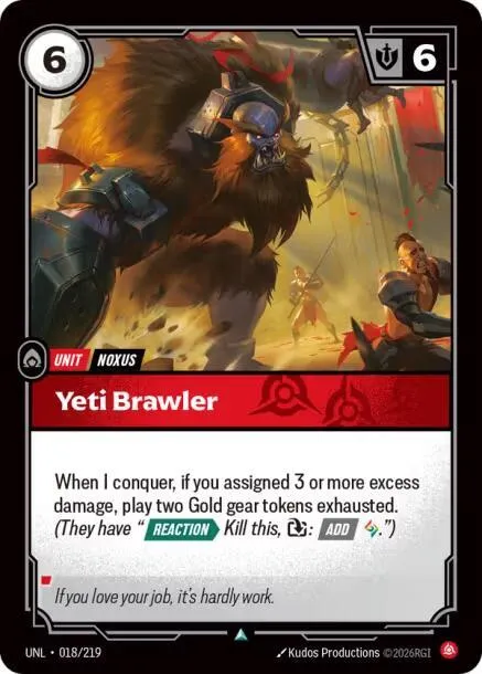 Yeti Brawler - Foil
