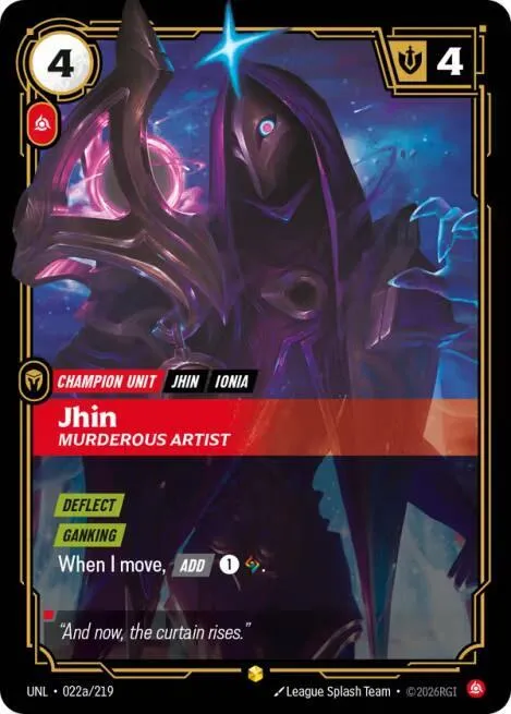 Jhin, Murderous Artist