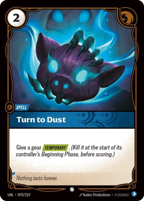 Turn to Dust - Foil