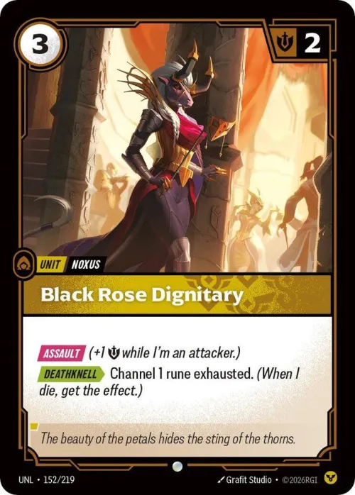 Black Rose Dignitary - Foil