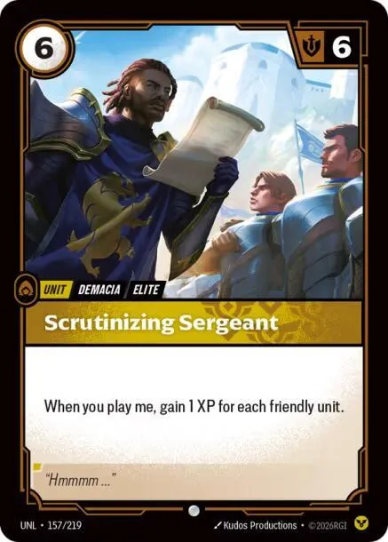 Scrutinizing Sergeant - Foil