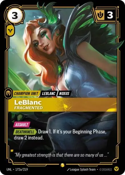 LeBlanc, Fragmented