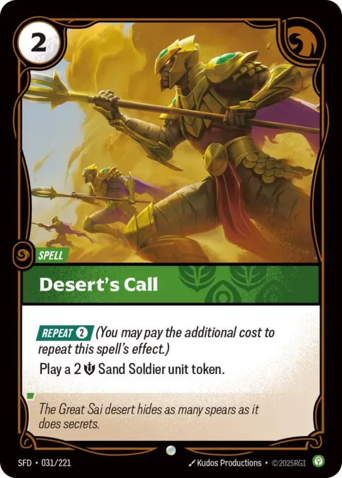 Desert's Call - Foil