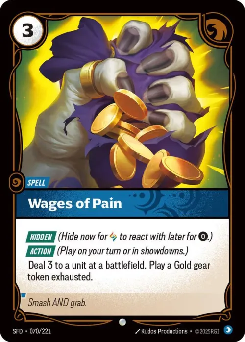 Wages of Pain - Foil