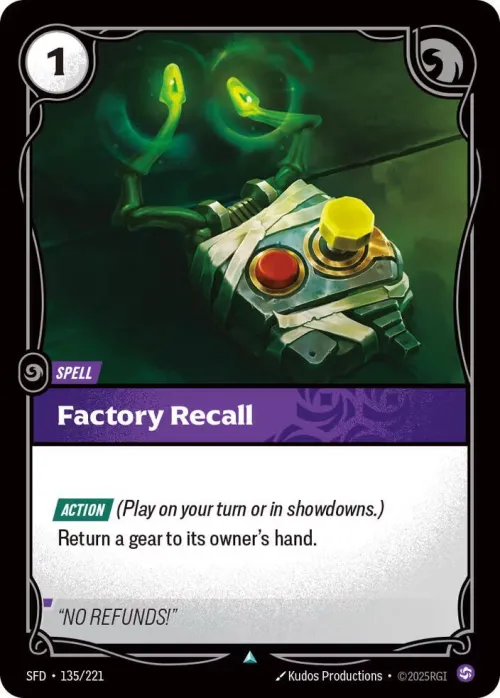 Factory Recall - Foil