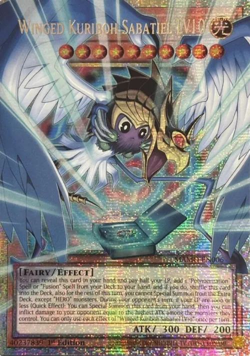 Winged Kuriboh Sabatiel LV10 - Starlight Rare Extended Art