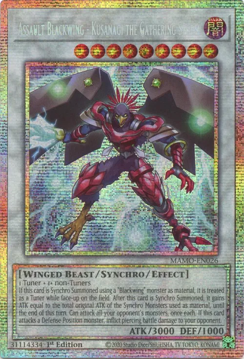 Assault Blackwing - Kusanagi the Gathering Storm - Starlight Rare