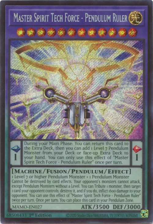 Master Spirit Tech Force - Pendulum Ruler - Secret Rare