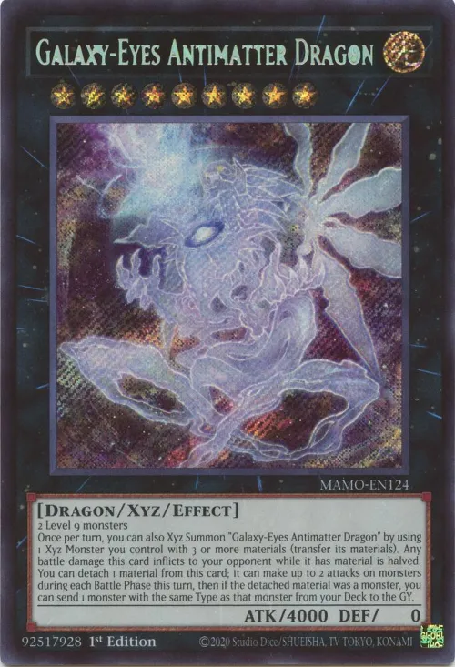 Galaxy-Eyes Antimatter Dragon - 1st Edition
