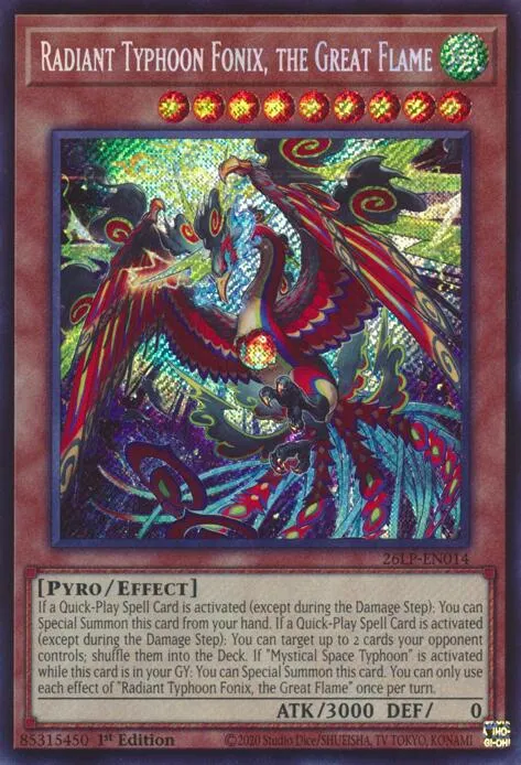 Radiant Typhoon Fonix, the Great Flame - Secret Rare