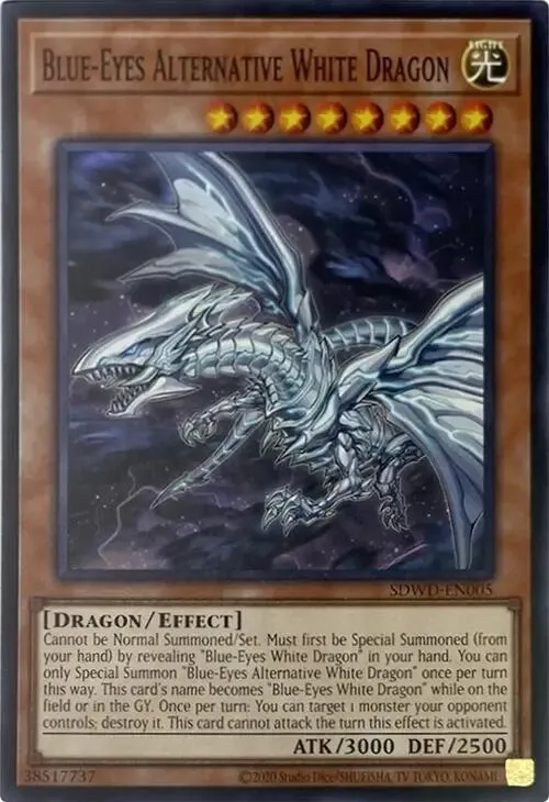 Blue-Eyes Alternative White Dragon - Unlimited Misprint