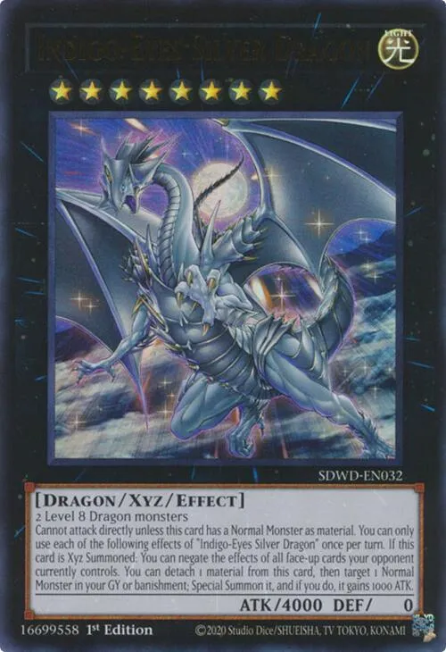 Indigo-Eyes Silver Dragon - Unlimited