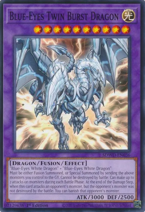 Blue-Eyes Twin Burst Dragon - 1st Edition