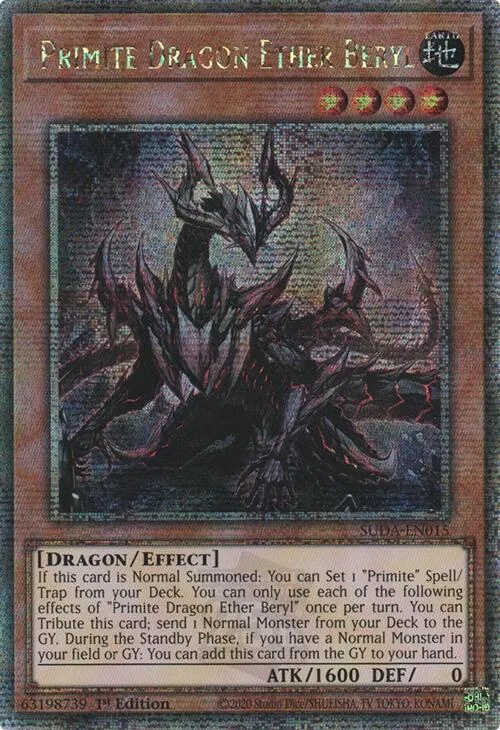 Primite Dragon Ether Beryl - Quarter Century Secret Rare